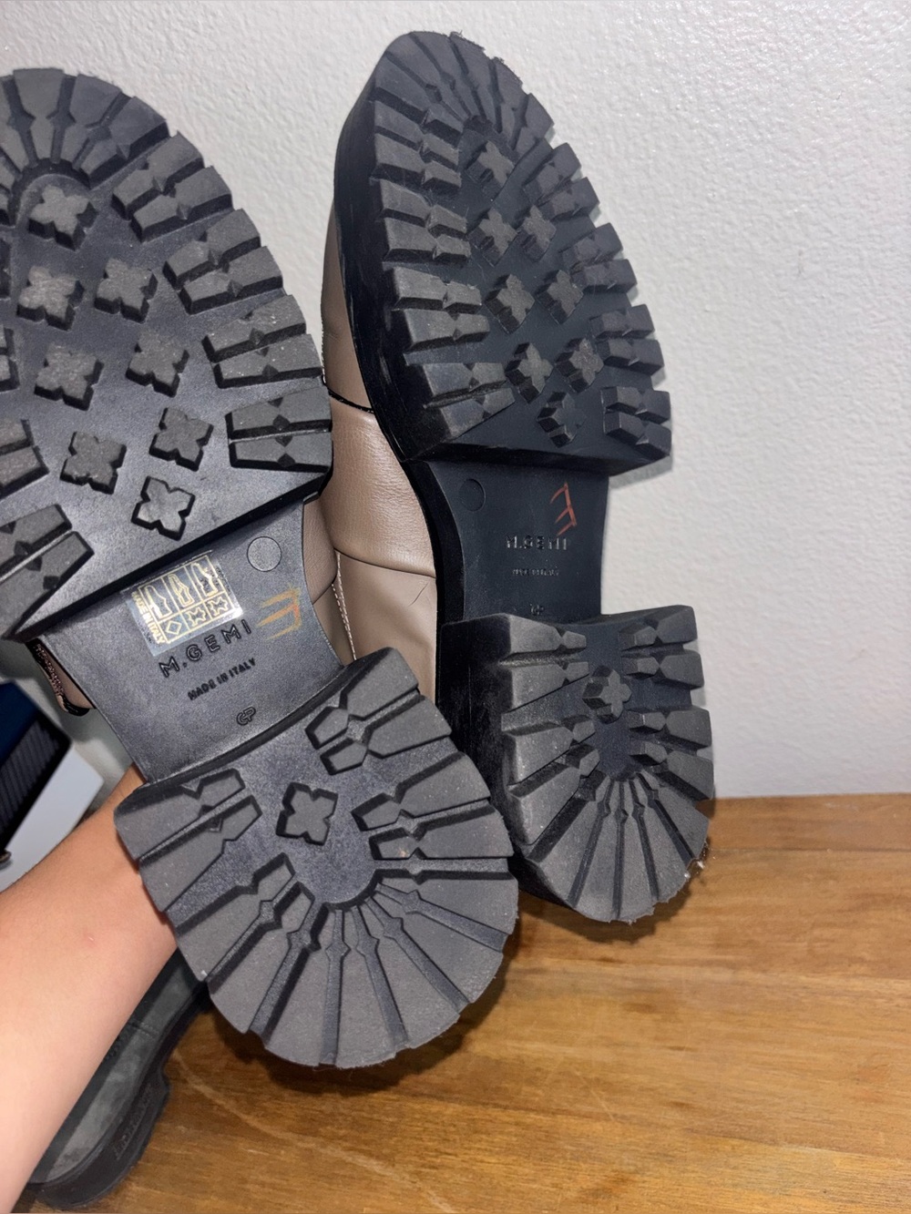 M Gemi Women Heeled Loafter Size 37 Fossil Slip On - Picture 5 of 6